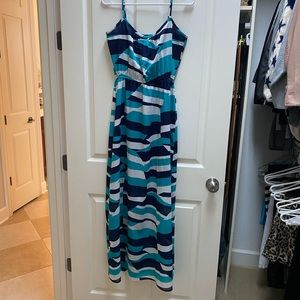 Aqua Maxi dress